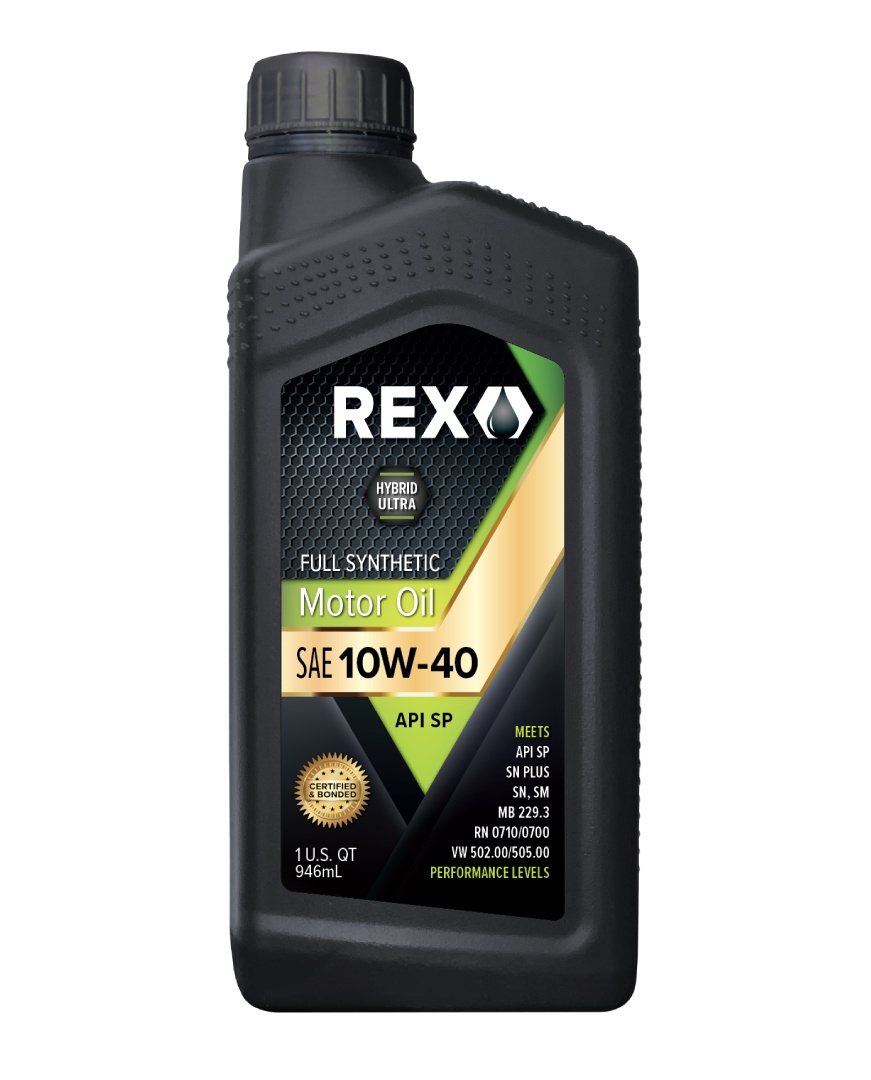 REX FULL SYNTHETIC SAE 10W-40 SP GF-6A MOTOR OIL