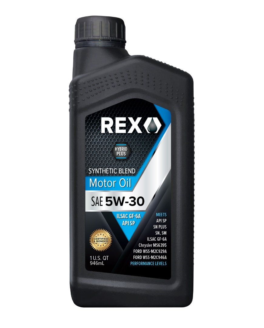 REX SYNTHETIC BLEND SAE 5W-30 SP GF-6A MOTOR OIL